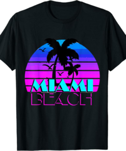 Ftx Miami T-Shirt Vintage Beach Novelty I Love Miami