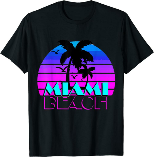 Ftx Miami T-Shirt Vintage Beach Novelty I Love Miami