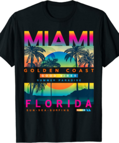 Ftx Miami T-Shirt Wear Miami Florida Colorful Sunrise