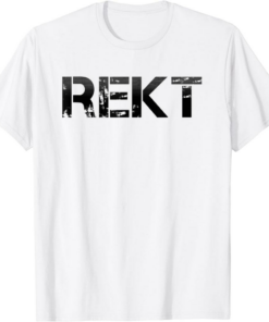 Get Rekt T-Shirt Grafitti FPS Video Gamer Funny Trendy