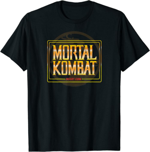 Insert Coin T-Shirt Mortal Combat Classic Arcade Vintage