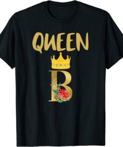 Queen B T-Shirt Diva Floral Crown Bee Lover Cute Trendy