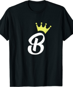 Queen B T-Shirt Letter B Princess Bee Lover Diva Floral