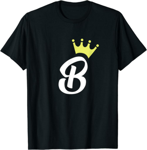 Queen B T-Shirt Letter B Princess Bee Lover Diva Floral