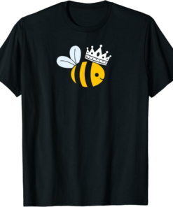 Queen B T-Shirt Queen Bee Bumble Bee With Crown