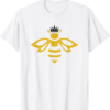 Queen B T-Shirt Queen Bee With A Crown Bee Lover Diva Floral
