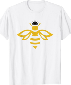 Queen B T-Shirt Queen Bee With A Crown Bee Lover Diva Floral