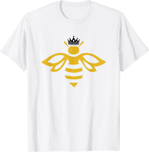 Queen B T-Shirt Queen Bee With A Crown Bee Lover Diva Floral