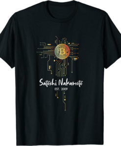 Satoshi Nakamoto T-Shirt Crypto Bitcoin 2009 Btc-Hodl