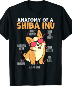 Shiba Inu T-Shirt Japanese Dog Lover Puppy Paw Love