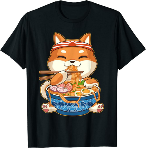 Shiba Inu T-Shirt Kawaii Cute Anime Dog Otaku Japanese