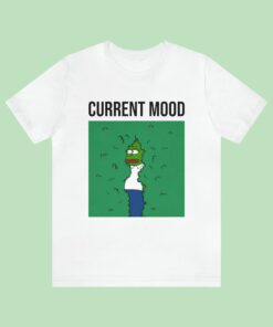 Smolpepe Embroidered T-Shirt Current Mood The Frog Meme
