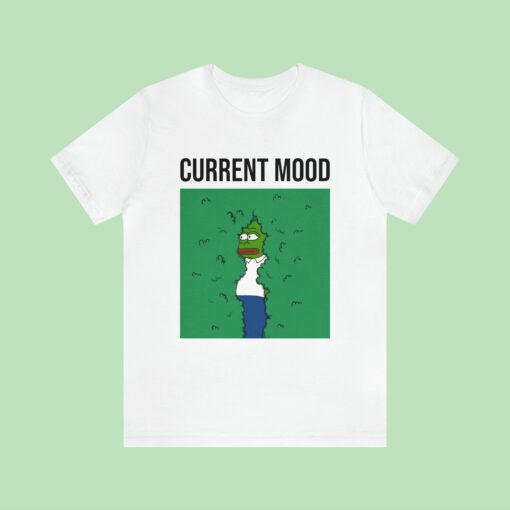 Smolpepe Embroidered T-Shirt Current Mood The Frog Meme