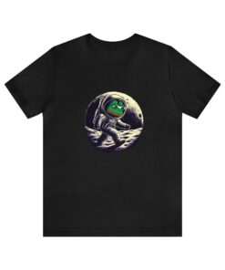 Smolpepe Embroidered T-Shirt Pepe Frog Pepecoin Walking