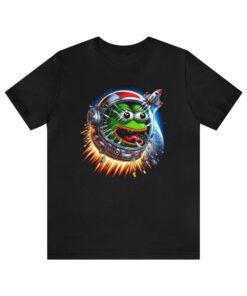 Smolpepe Embroidered T-Shirt Pepecoin Astronaut Spaceship