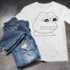 Smolpepe Embroidered T-Shirt Sad Pepe Frog Meme Crypto