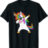 Thug Life Unicorn T-Shirt Dabbing Unicorn Retro Funny