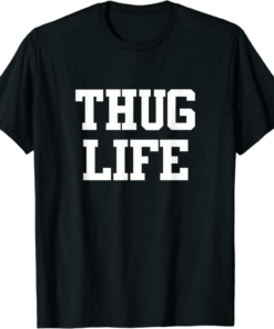 Thug Life Unicorn T-Shirt Thug Life Sarcastic Retro Funny