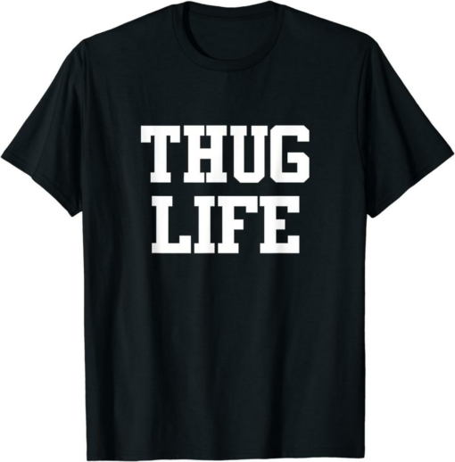 Thug Life Unicorn T-Shirt Thug Life Sarcastic Retro Funny