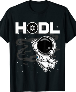 ADA Coin T-Shirt Astronaut HODL Cardano To The Moon