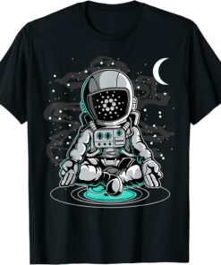 ADA Coin T-Shirt Astronaut Yoga Cardano To The Moon