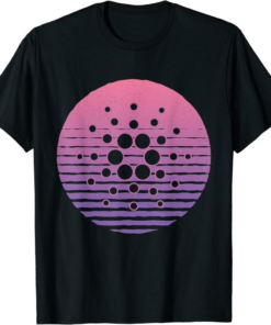 ADA Coin T-Shirt Cardano Logo Cool Sunset Crypto