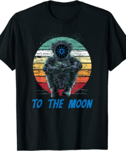 ADA Coin T-Shirt Cardano To The Moon Retro Crypto