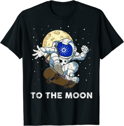 ADA Coin T-Shirt Cardano Token BlockChain To The Moon