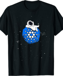 ADA Coin T-Shirt Cryptocurrency Funny Relaxed Space Man