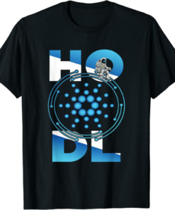 ADA Coin T-Shirt Hodl Moon Astronaut Cardano
