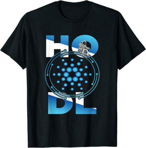 ADA Coin T-Shirt Hodl Moon Astronaut Cardano