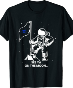 ADA Coin T-Shirt See You On The Moon Cardano Token Bullrun