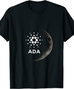 ADA Coin T-Shirt To The Moon Cardano Crypto Cryptocurrency