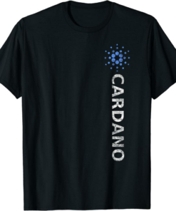 ADA Coin T-Shirt Vintage Cardano Crypto Vertical Retro Logo