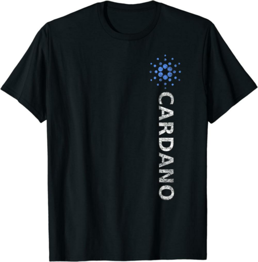 ADA Coin T-Shirt Vintage Cardano Crypto Vertical Retro Logo