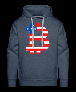 American Flag Bitcoin B Hoodie Sweatshirt