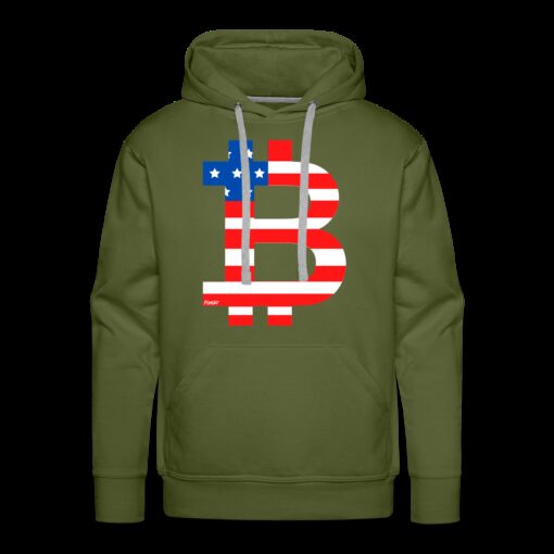 American Flag Bitcoin B Hoodie Sweatshirt