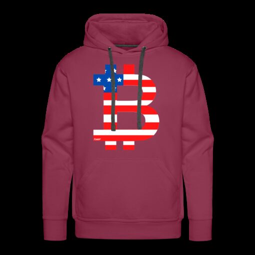 American Flag Bitcoin B Hoodie Sweatshirt