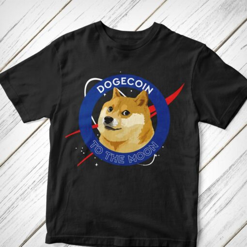 Astrodoge T-Shirt Dogecoin Shiba Inu Astronaut Stock Market