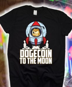 Astrodoge T-Shirt Funny Dogecoin Rocket Doge Coin Meme