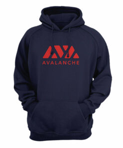 Avalanche (AVAX) Cryptocurrency Symbol Hooded Sweatshirt