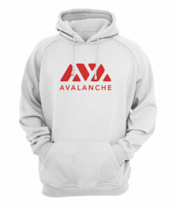 Avalanche (AVAX) Cryptocurrency Symbol Hooded Sweatshirt 3 Avalanche AVAX Cryptocurrency Symbol Hooded Sweatshirt 4