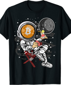 BNB Coin T-Shirt Astronaut Retirement Binance To The Moon
