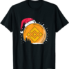 BNB Coin T-Shirt Christmas Santa Hat Binance Hodl Crypto