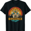 BNB Coin T-Shirt Vintage Binance Token Retro Sunset Crypto