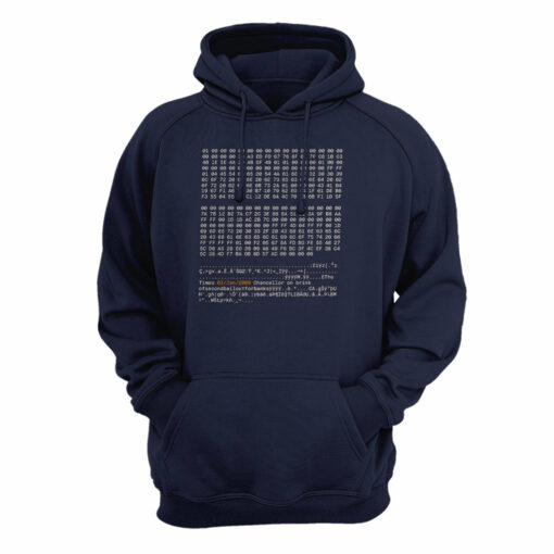 Bitcoin BTC Genesis Block Hoodie