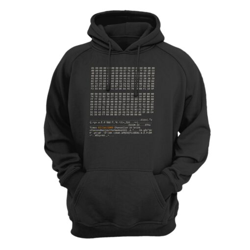 Bitcoin BTC Genesis Block Hoodie