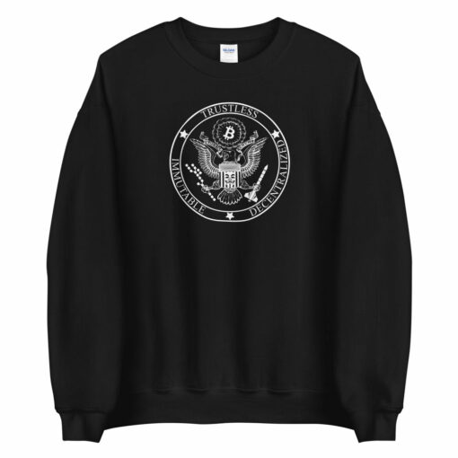 Bitcoin Badge Unisex Sweatshirt