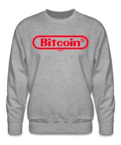 Bitcoin Gamer (Red Graphic) Crewneck Sweatshirt 2 Bitcoin Gamer Red Graphic Crewneck Sweatshirt 3