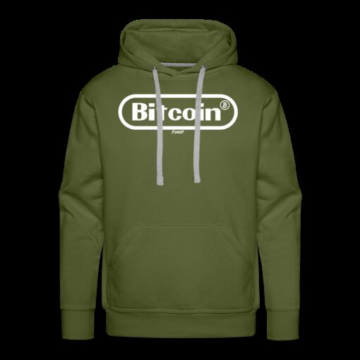 Bitcoin Gamer White Graphic Hoodie Sweatshirt